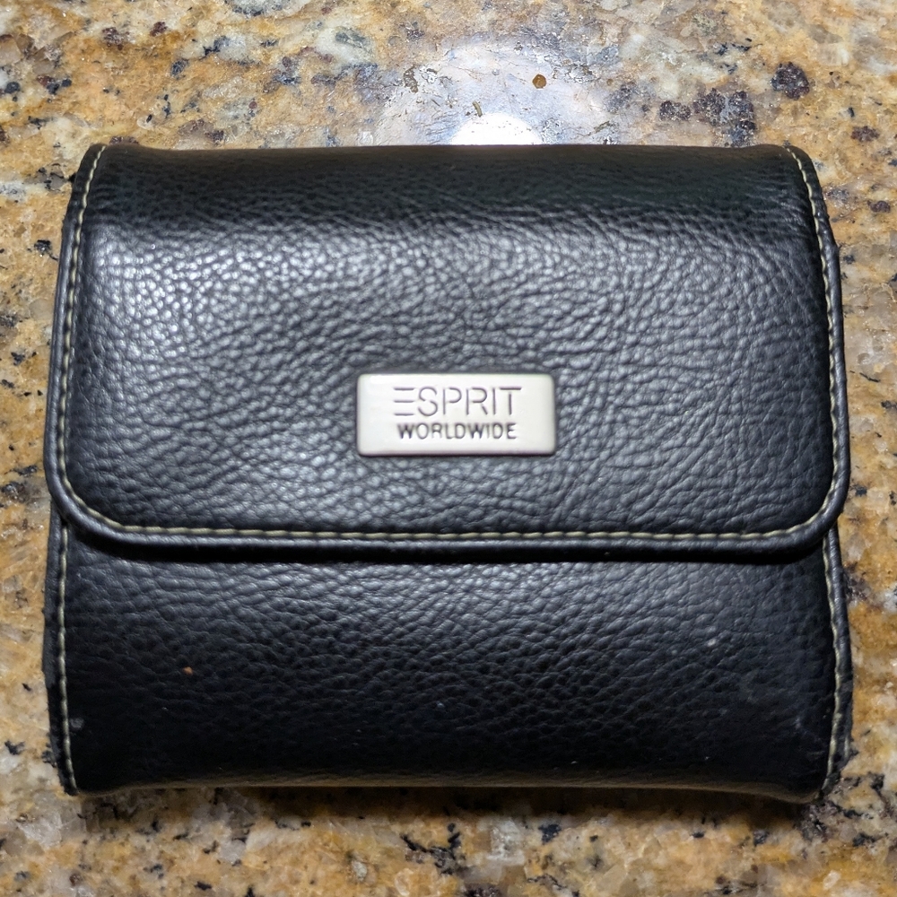 Esprit Black Leather Wallet